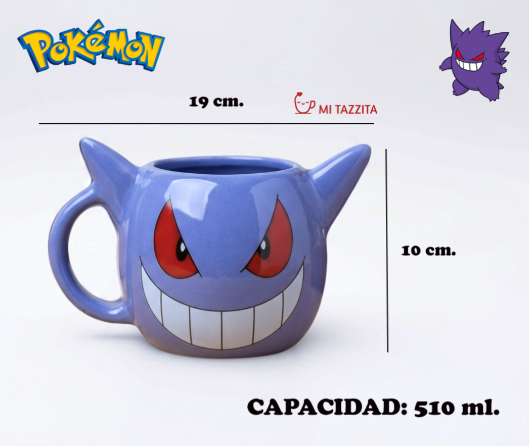Taza Gengar en 3D | Tazas Pokémon