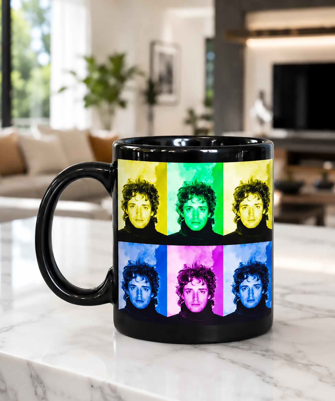 Taza Gustavo Cerati | Tazas de Gustavo Cerati | Tazas de Músicos | Taza Negra de 11 oz