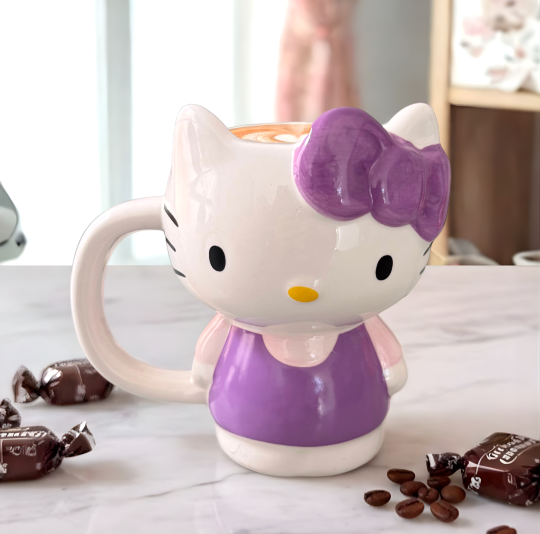 Taza Hello Kitty Cuerpo Completo Morado -  Tazas Hello Kitty
