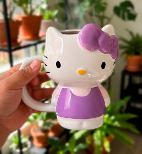 Taza Hello Kitty Cuerpo Completo Morado -  Tazas Hello Kitty
