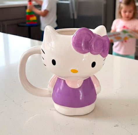 Taza Hello Kitty Cuerpo Completo Morado -  Tazas Hello Kitty