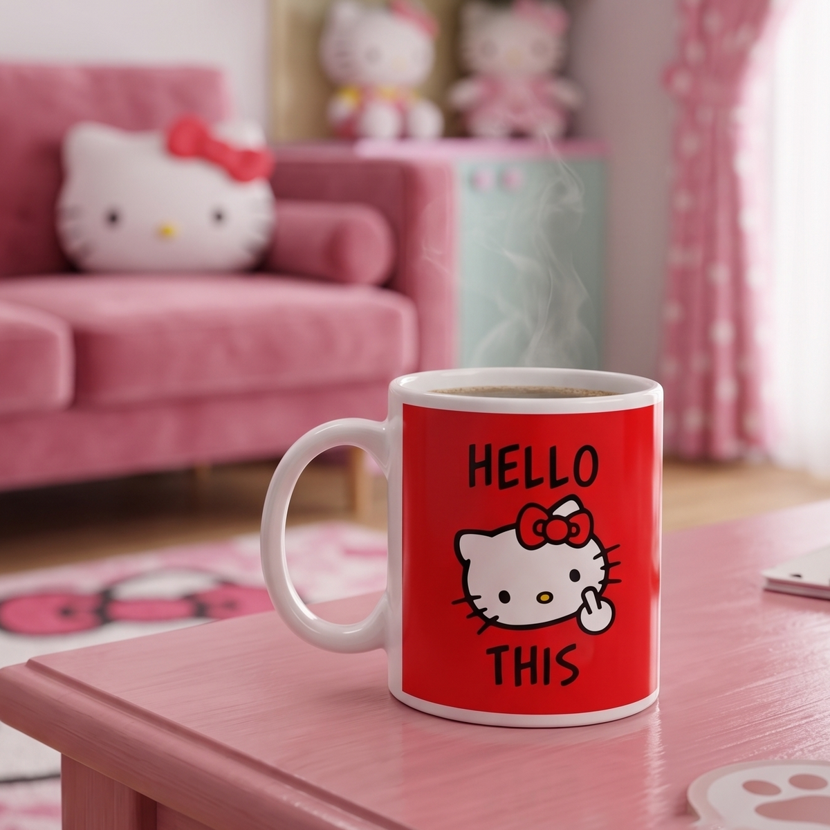 Taza Hello This | Tazas Hello Kitty - Taza Blanca de 11 oz.