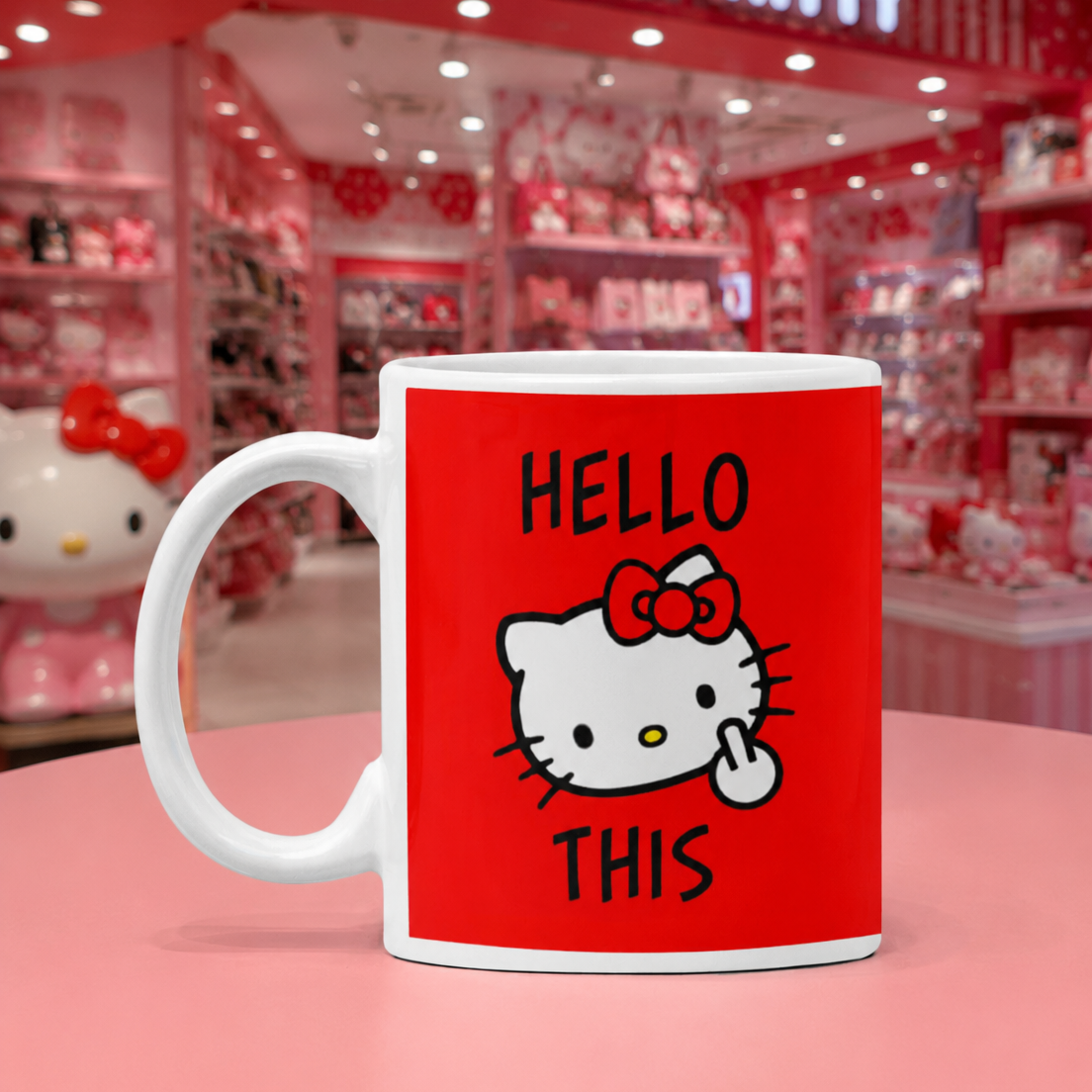 Taza Hello This | Tazas Hello Kitty - Taza Blanca de 11 oz.