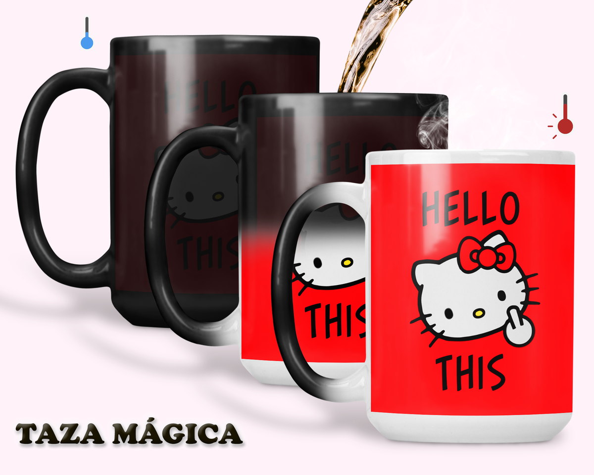 Taza Hello This | Tazas Hello Kitty - Taza Mágica de 15 oz.