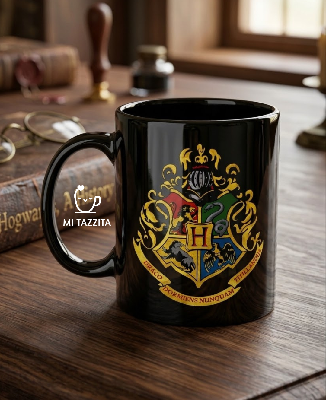 Taza Hogwarts | Tazas Harry Potter / Taza de 11 oz. Negra 