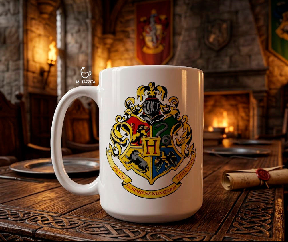 Taza Hogwarts | Tazas Harry Potter / Taza Blanca 15 oz.