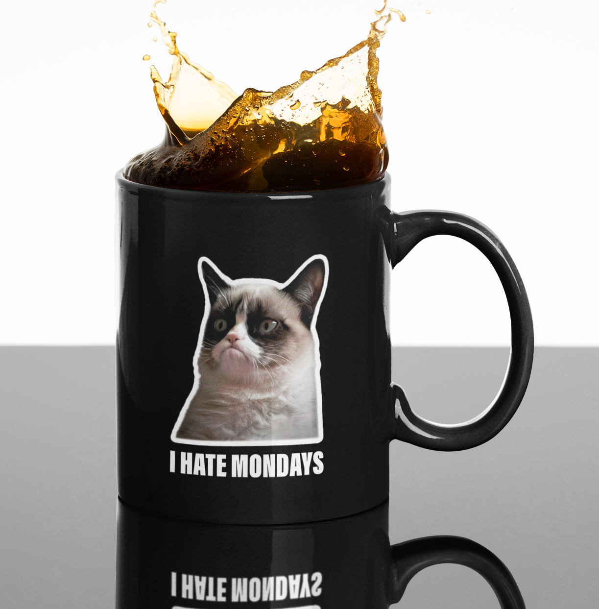 Taza I Hate Mondays (Taza del Agente Coulson)  - Taza Agents of S.H.I.E.L.D.  - Taza Negra de 11 oz