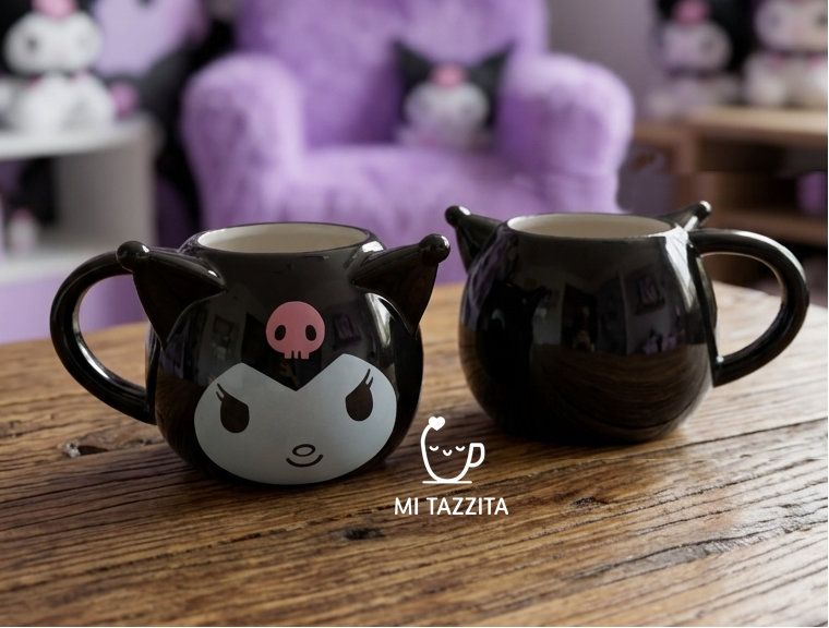 Taza Kuromi con Caja de la Serie | Tazas Hello Kitty