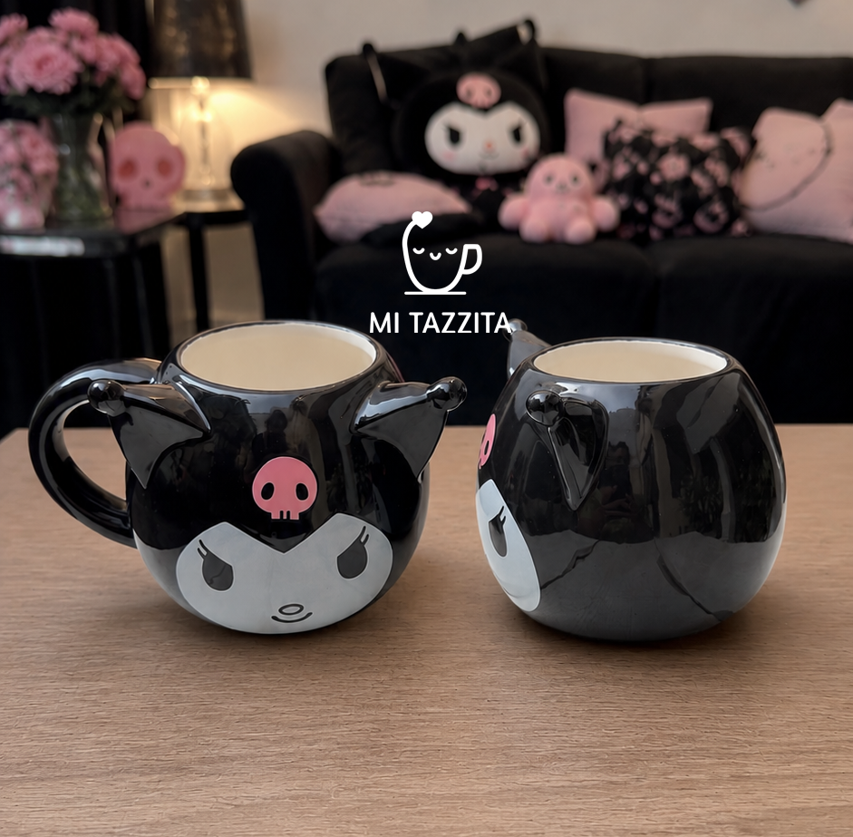 Taza Kuromi con Caja de la Serie | Tazas Hello Kitty
