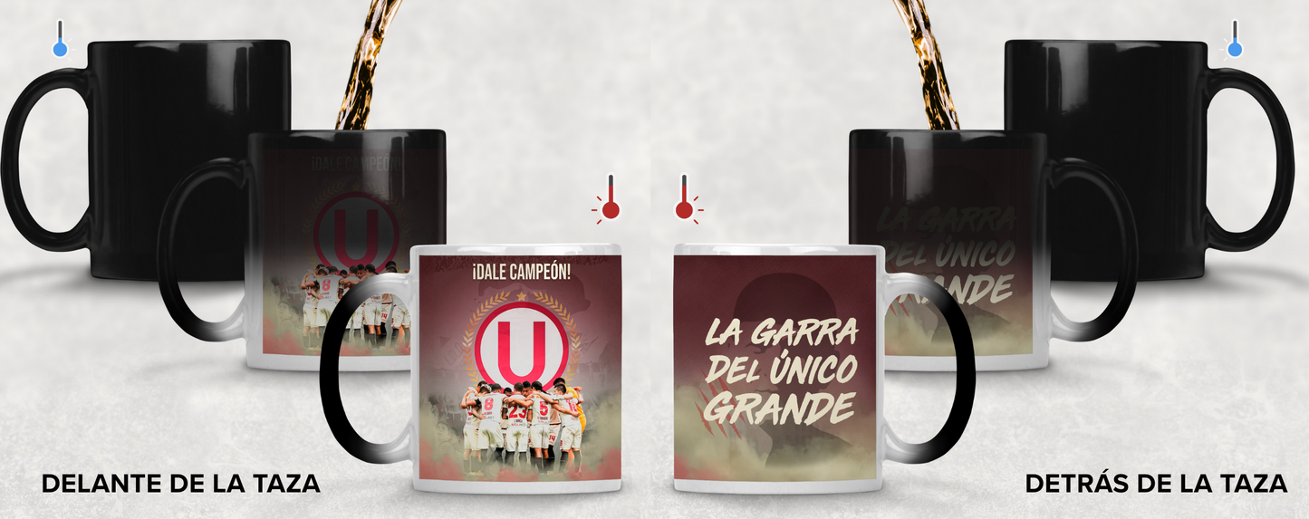 Taza La Garra del único Grande - Taza Mágica 11 oz - Taza de Fútbol - Tazas Universitario