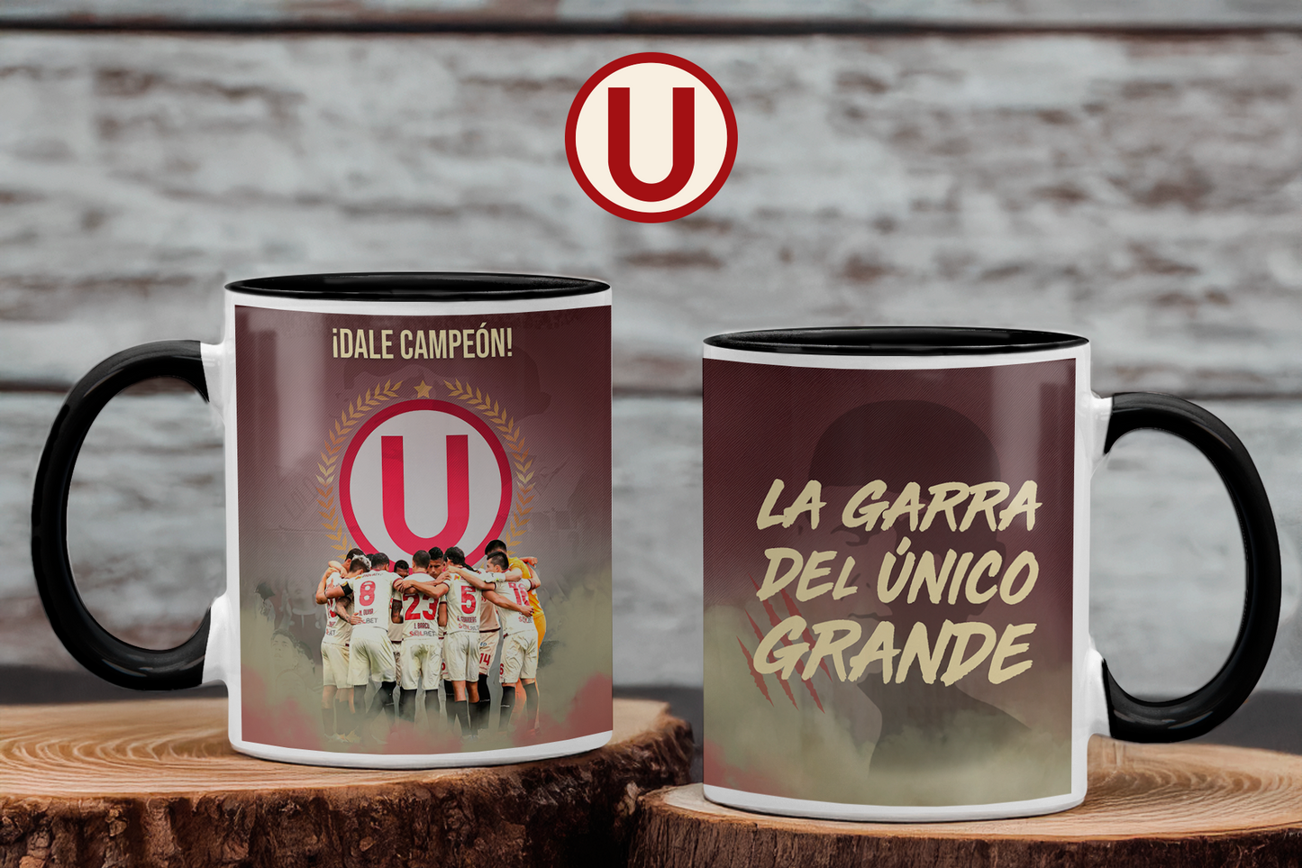 Taza La Garra del único Grande - Taza Blanca y Negra 11 oz - Taza de Fútbol - Tazas Universitario