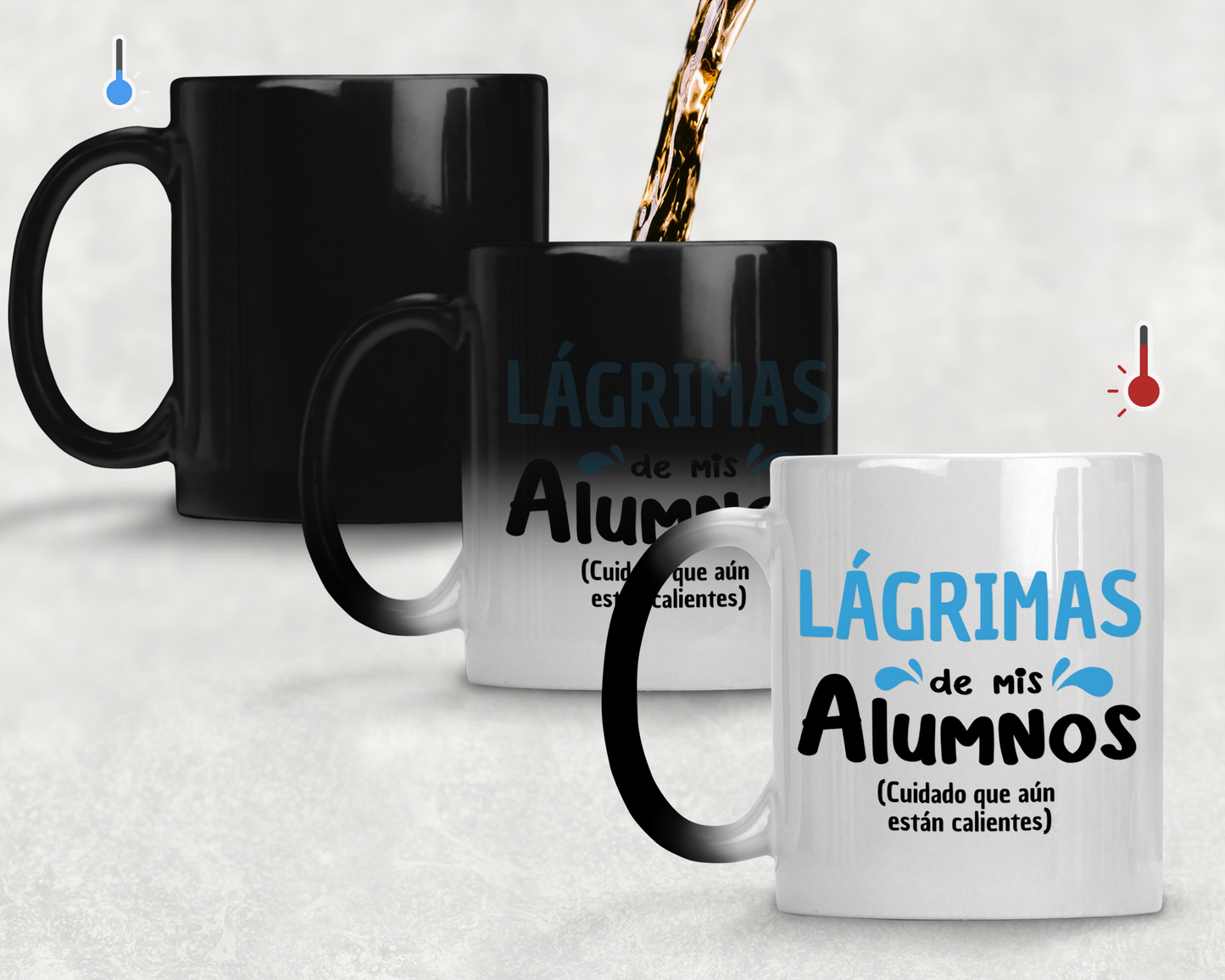 Taza Lágrimas de mis alumnos-Taza Mágica 11 oz-Tazas Día del Maestro -Taza Profesor