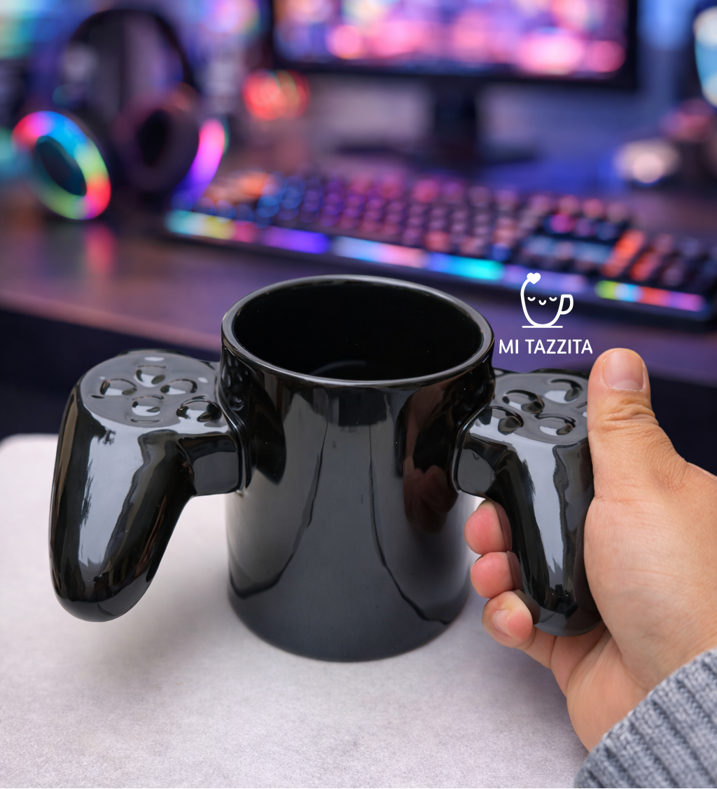 Taza Mando Gamer Negro | Tazas para Ellos