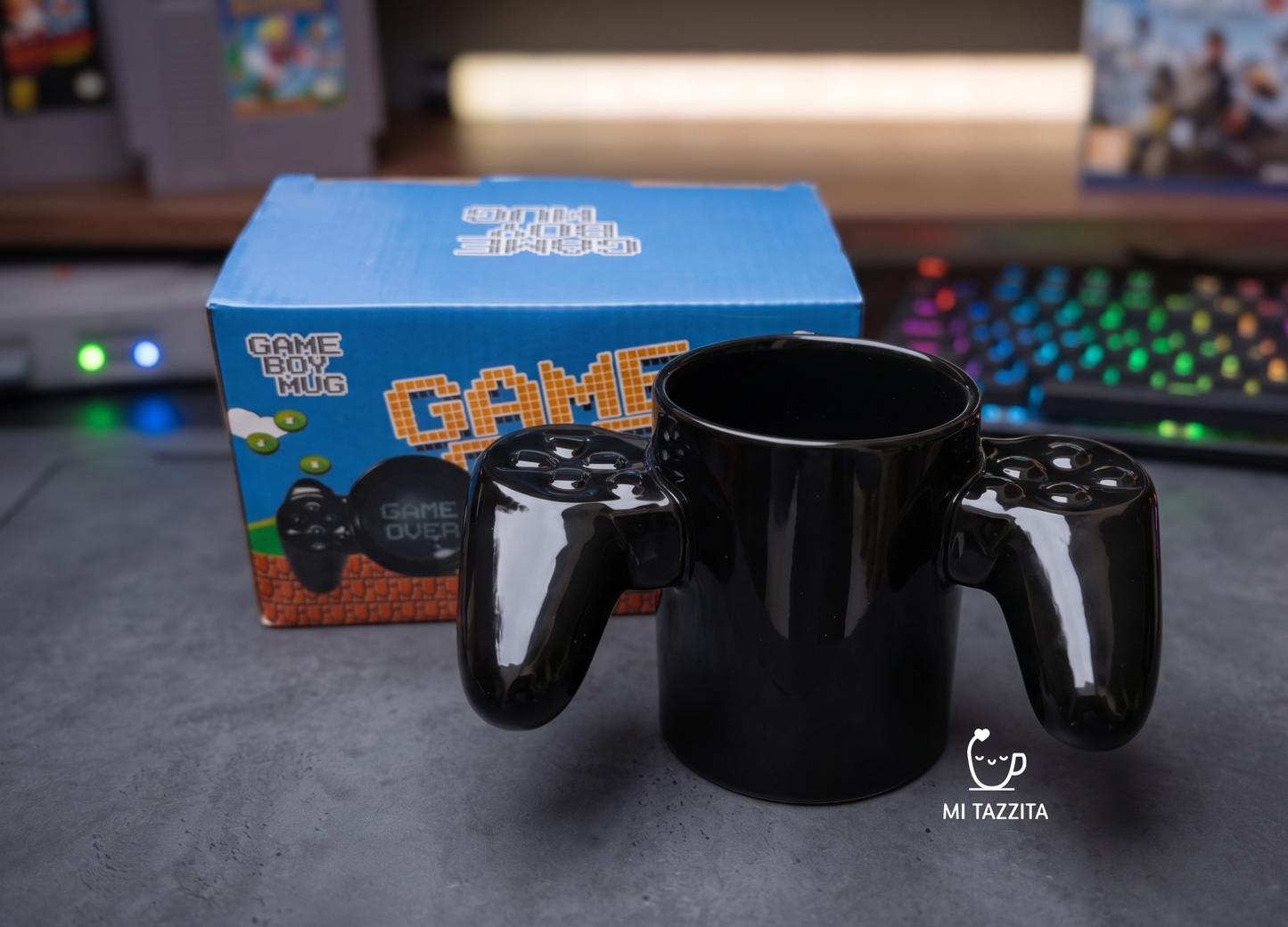 Taza Mando Gamer Negro | Tazas para Ellos