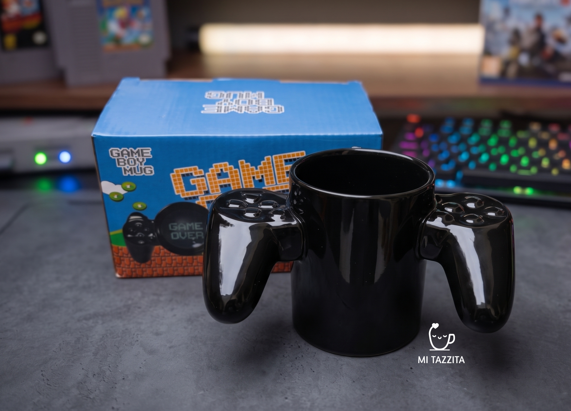 Taza Mando Gamer Negro | Tazas para Ellos