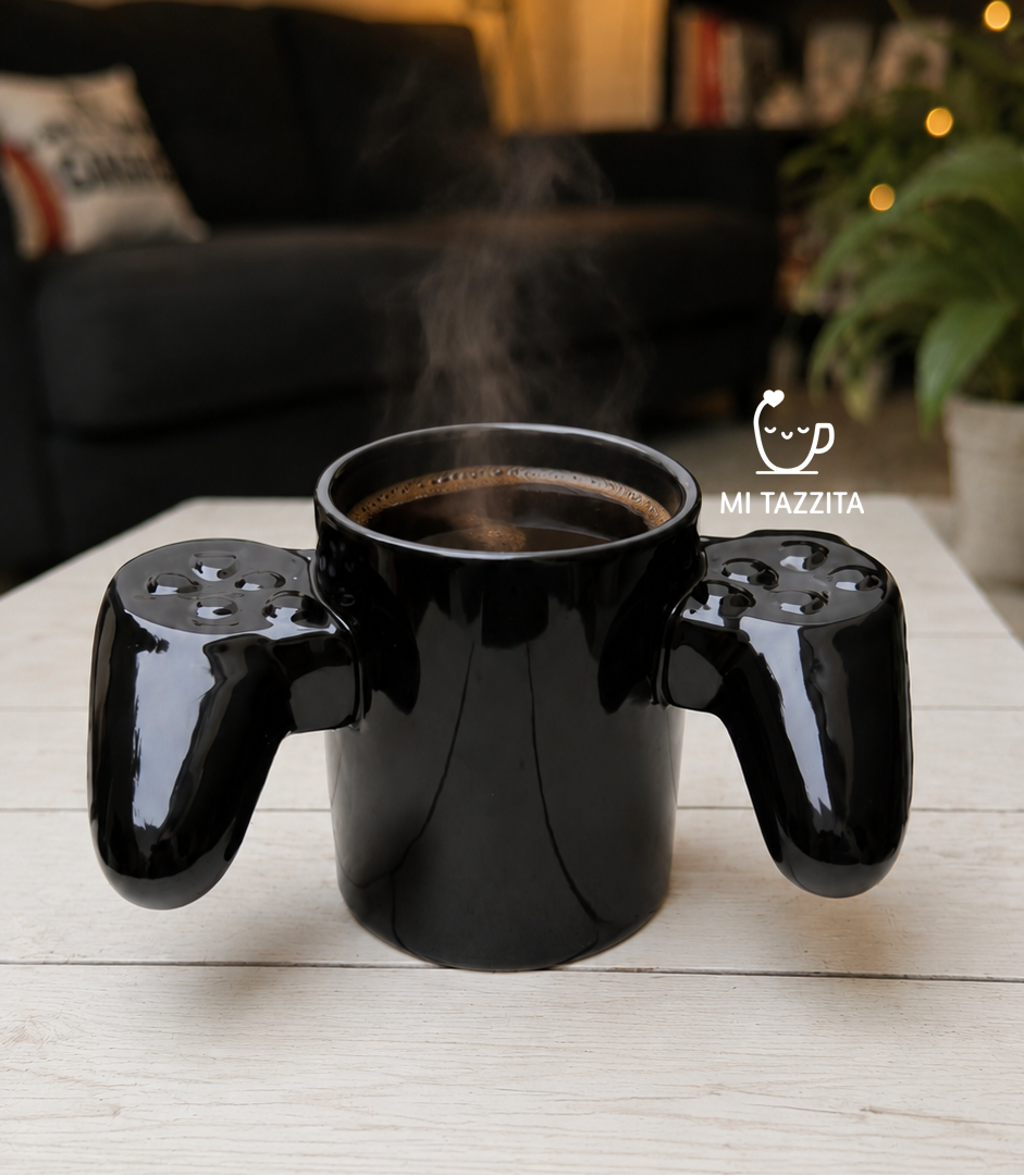 Taza Mando Gamer Negro | Tazas para Ellos