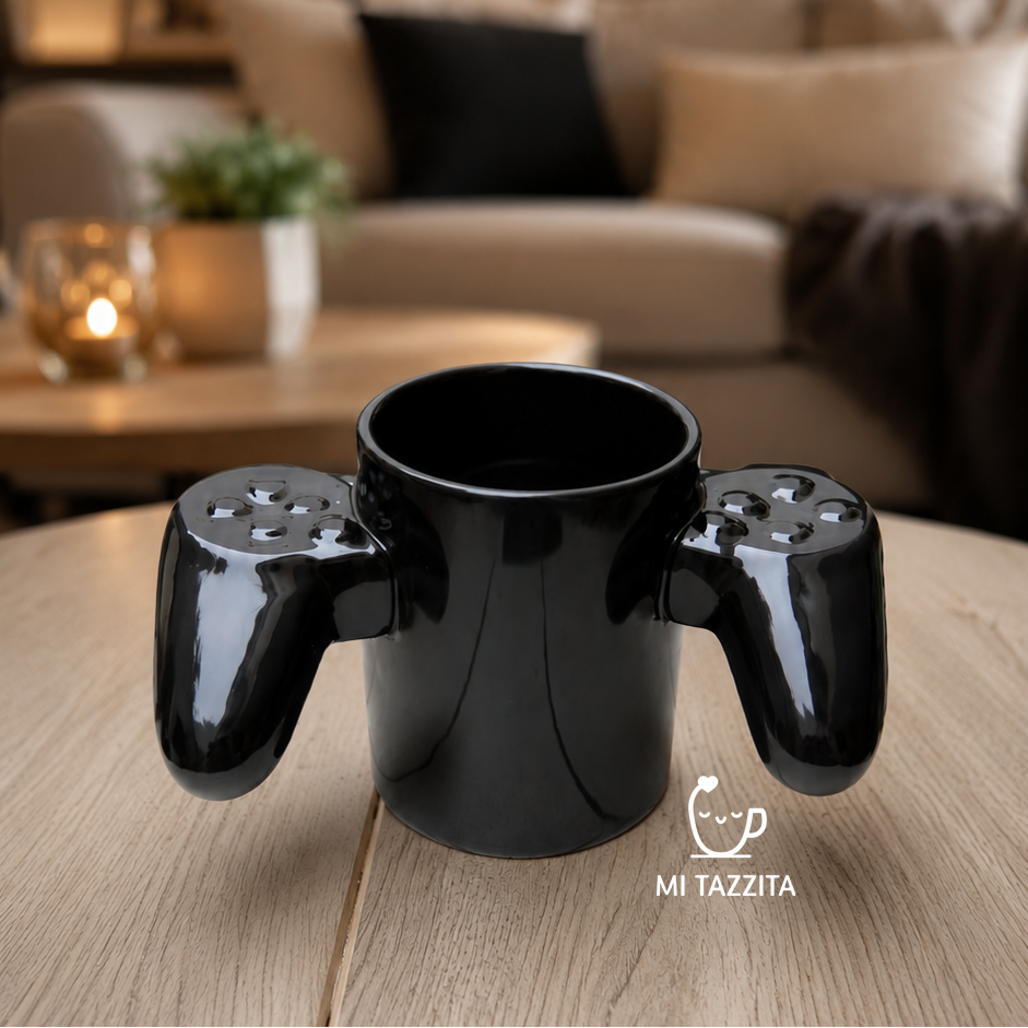 Taza Mando Gamer Negro | Tazas para Ellos