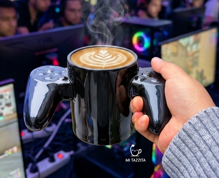 Taza Mando Gamer Negro | Tazas para Ellos