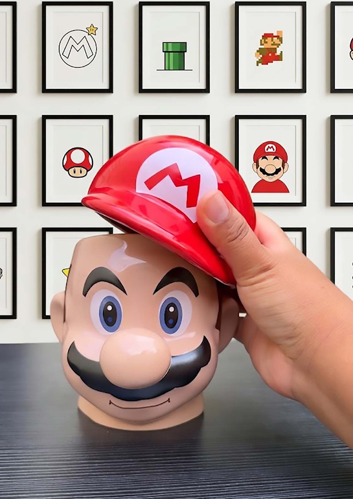 Taza Mario Bros con Tapa | Tazas Mario Bros