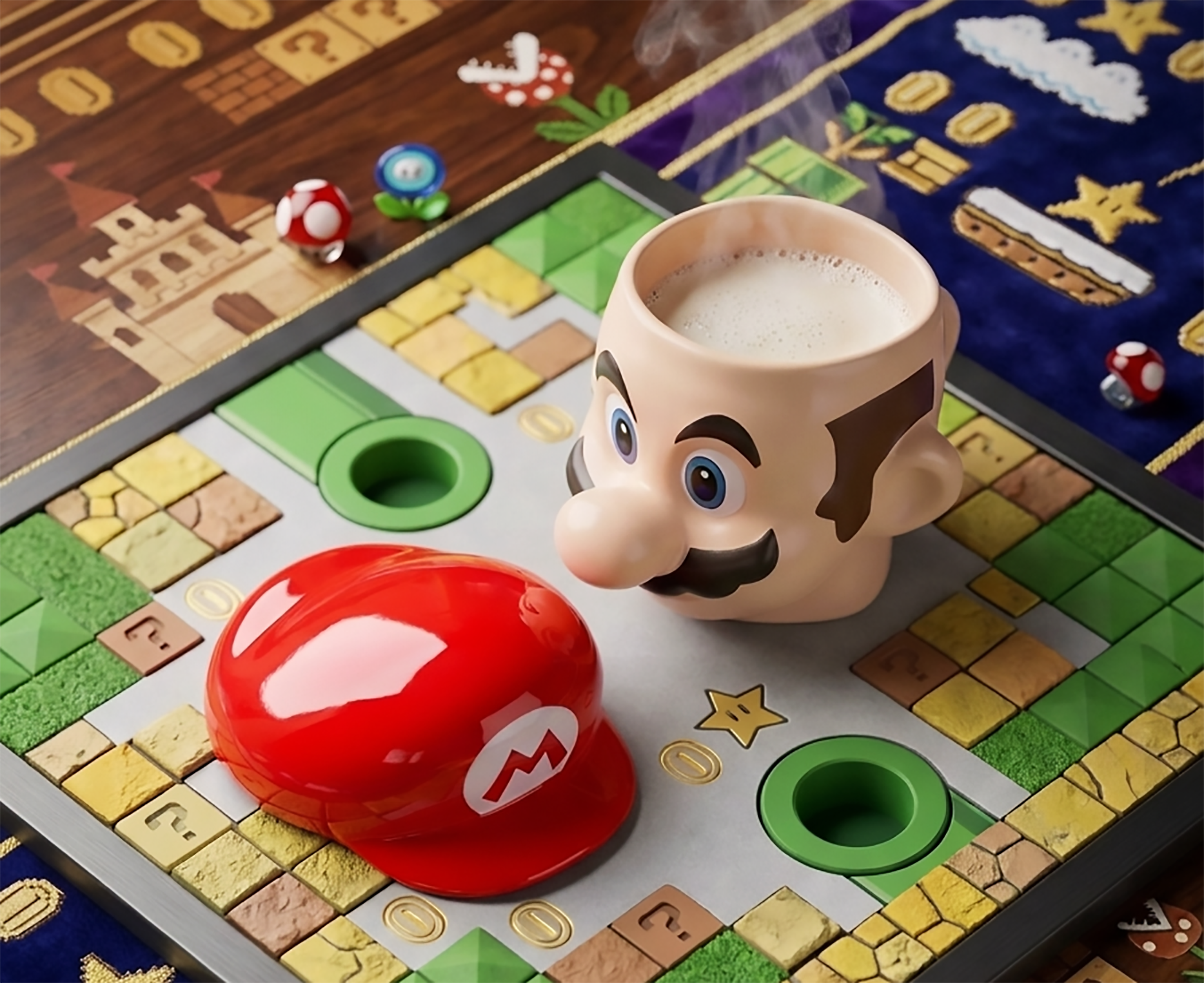 Taza Mario Bros con Tapa | Tazas Mario Bros
