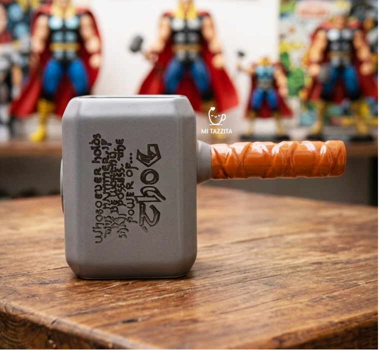 Taza Martillo de Thor | Tazas de Superhéroes Marvel
