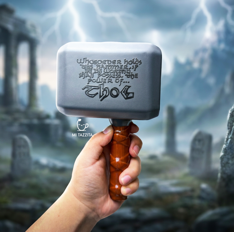 Taza Martillo de Thor | Tazas de Superhéroes Marvel