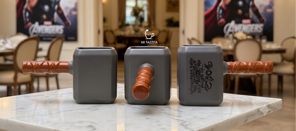 Taza Martillo de Thor | Tazas de Superhéroes Marvel
