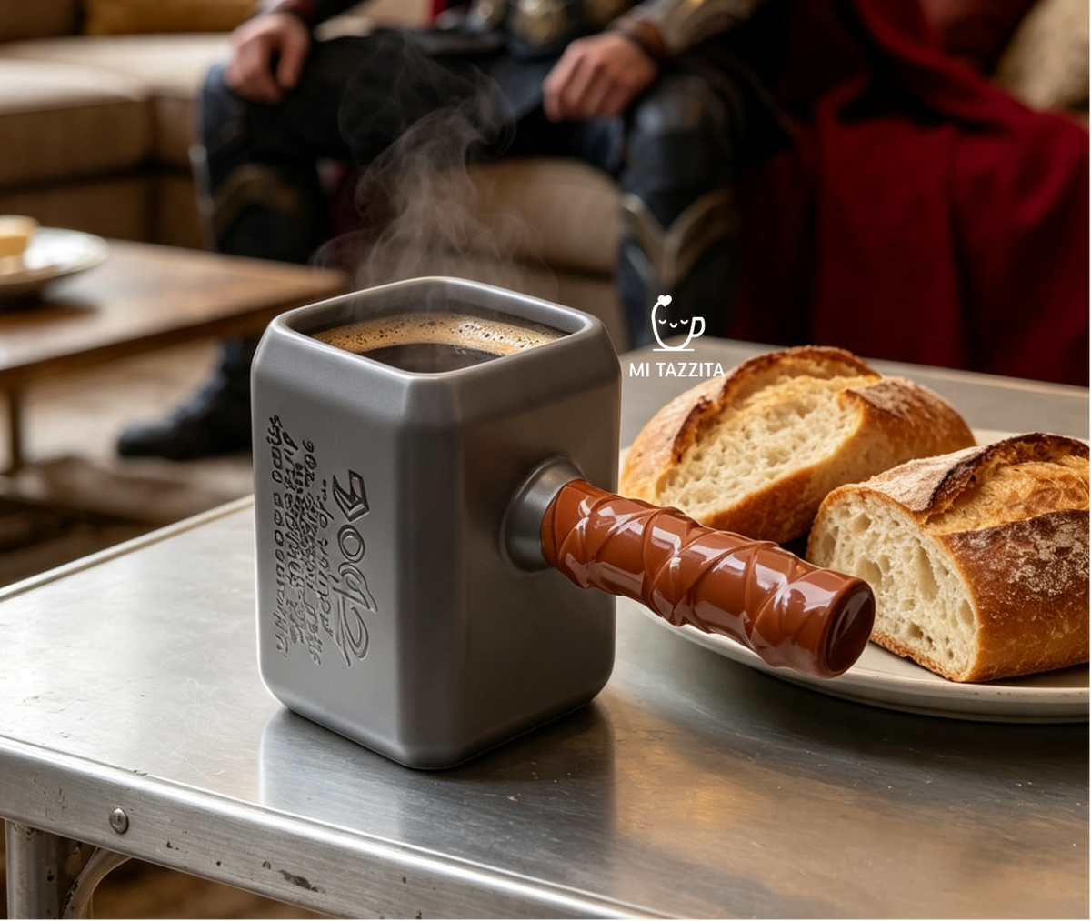 Taza Martillo de Thor | Tazas de Superhéroes Marvel