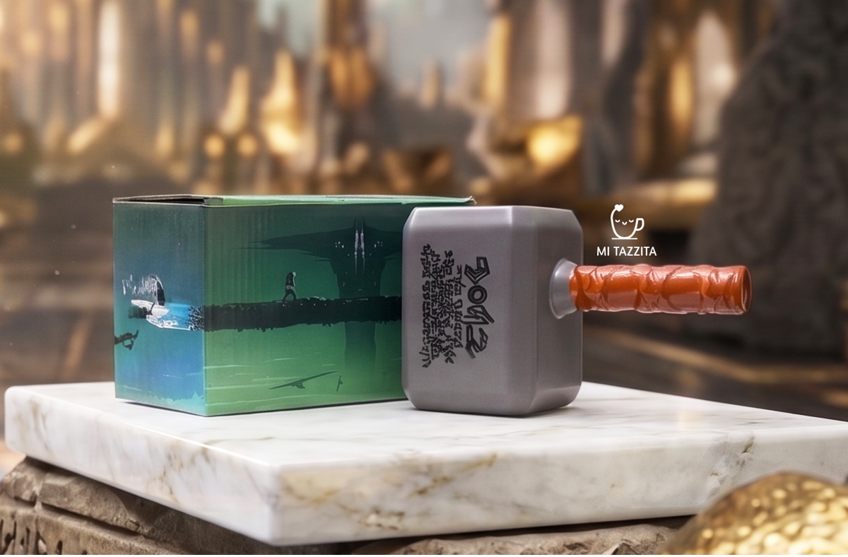 Taza Martillo de Thor | Tazas de Superhéroes Marvel