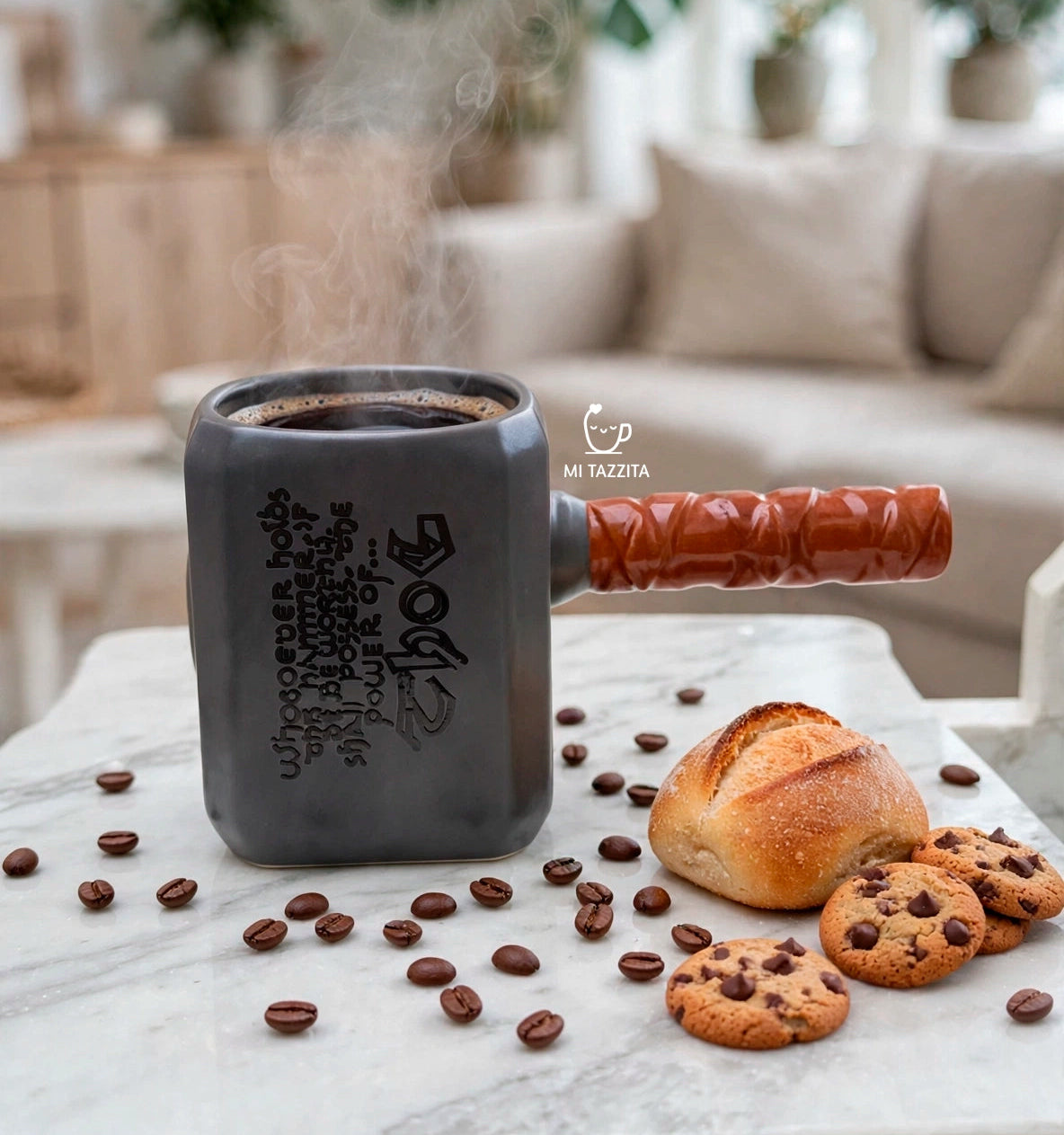 Taza Martillo de Thor | Tazas de Superhéroes Marvel