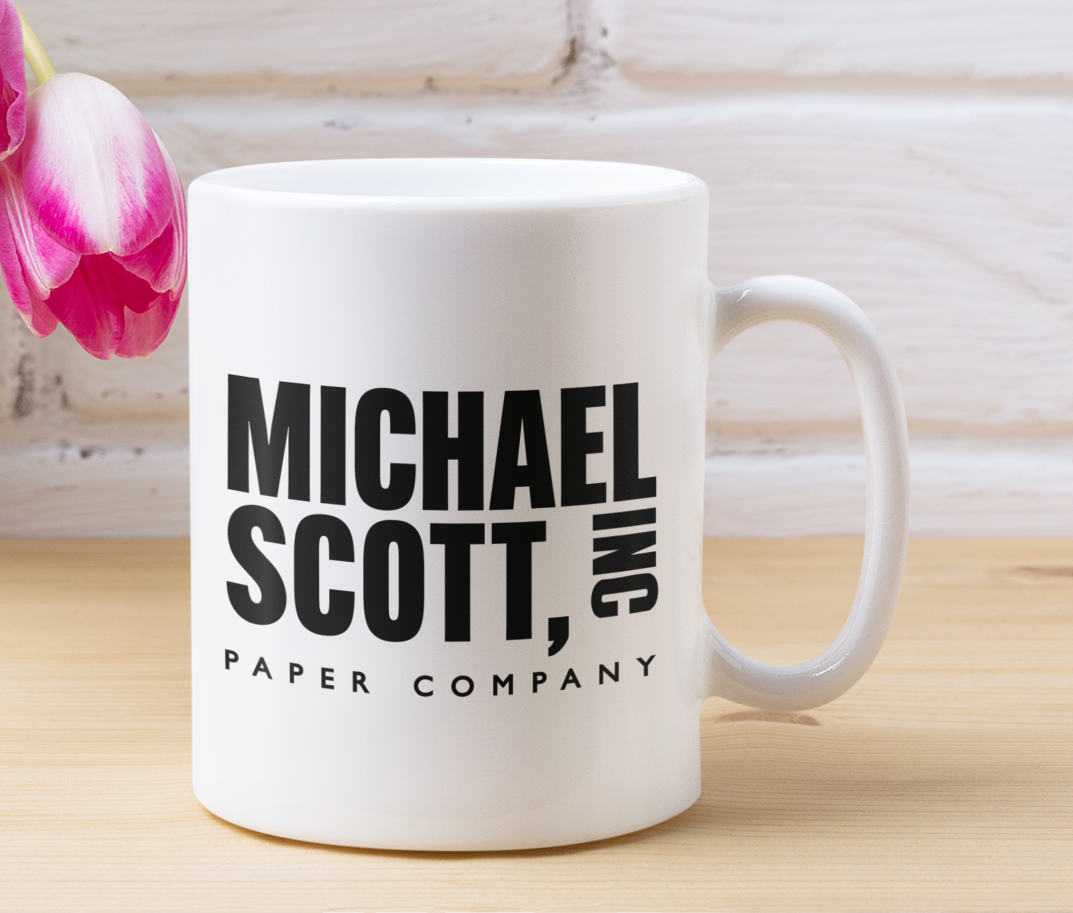 Taza Michael Scott Paper Company - Taza Blanca 11 oz - Tazas The Office - Tazas de series