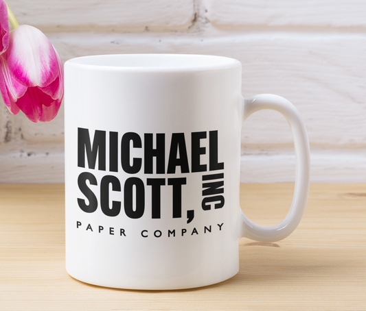Taza Michael Scott Paper Company - Taza Blanca 11 oz - Tazas The Office - Tazas de series