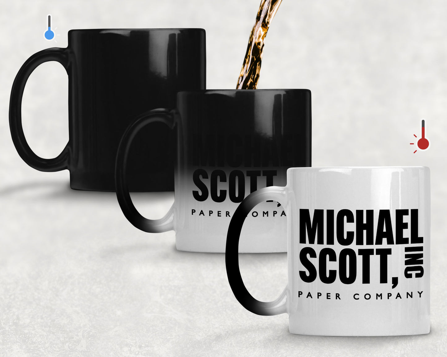 Taza Michael Scott Paper Company - Taza Mágica 11 oz - Tazas The Office - Tazas de series