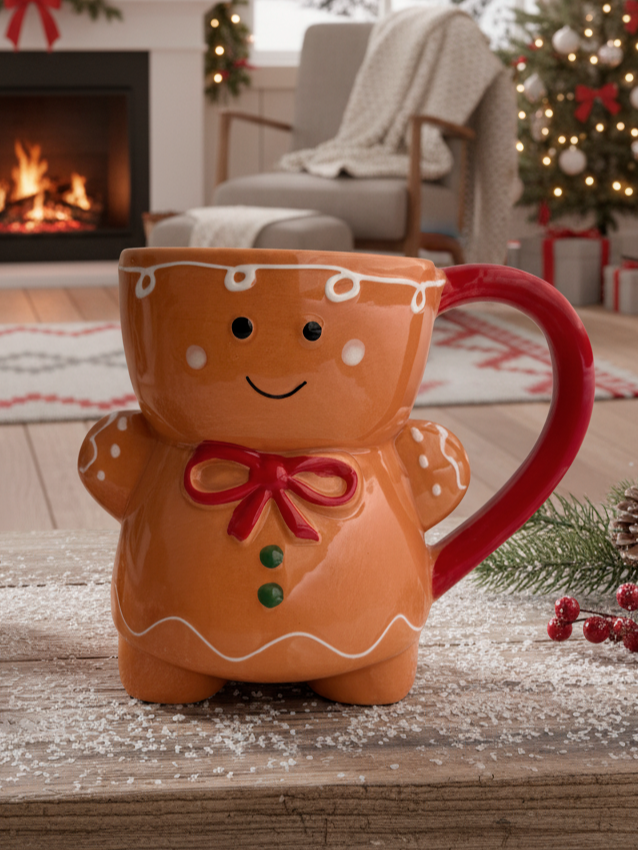 Taza Muñeca de Jengibre - Tazas Navideñas