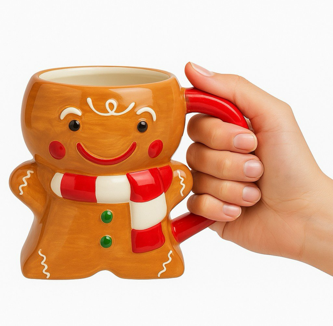Taza Muñeco de Jengibre - Tazas Navideñas