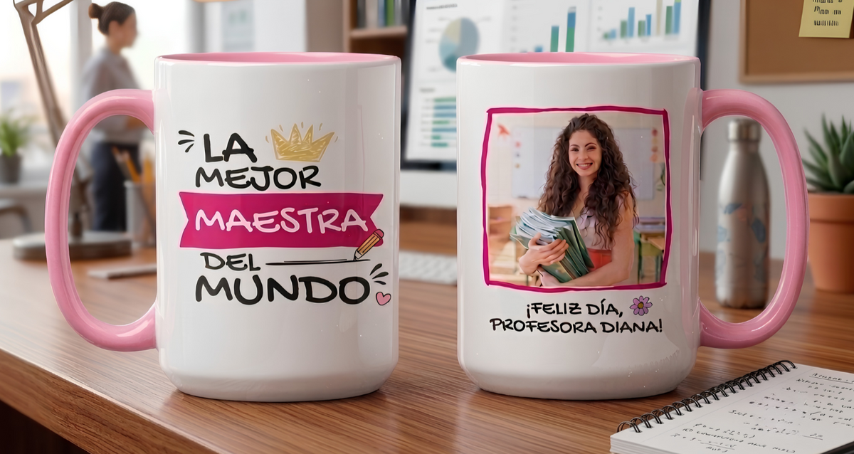 Taza Tu Profesora Favorita en tu Taza Personalizada 👩🏽‍🏫☕