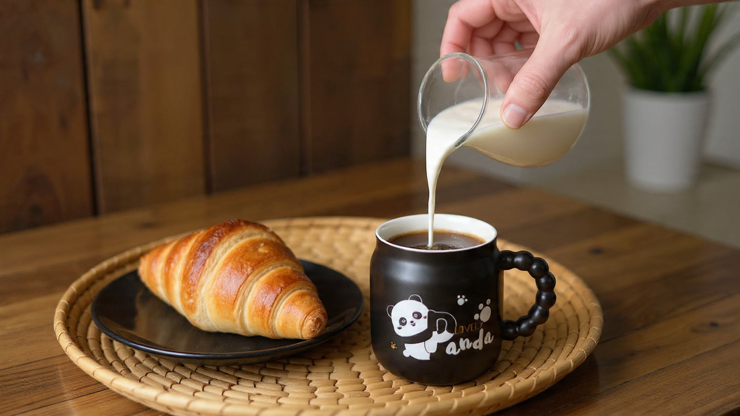 Taza Panda con Hermosa Tapita - Estilo Letras - Tazas de Panda