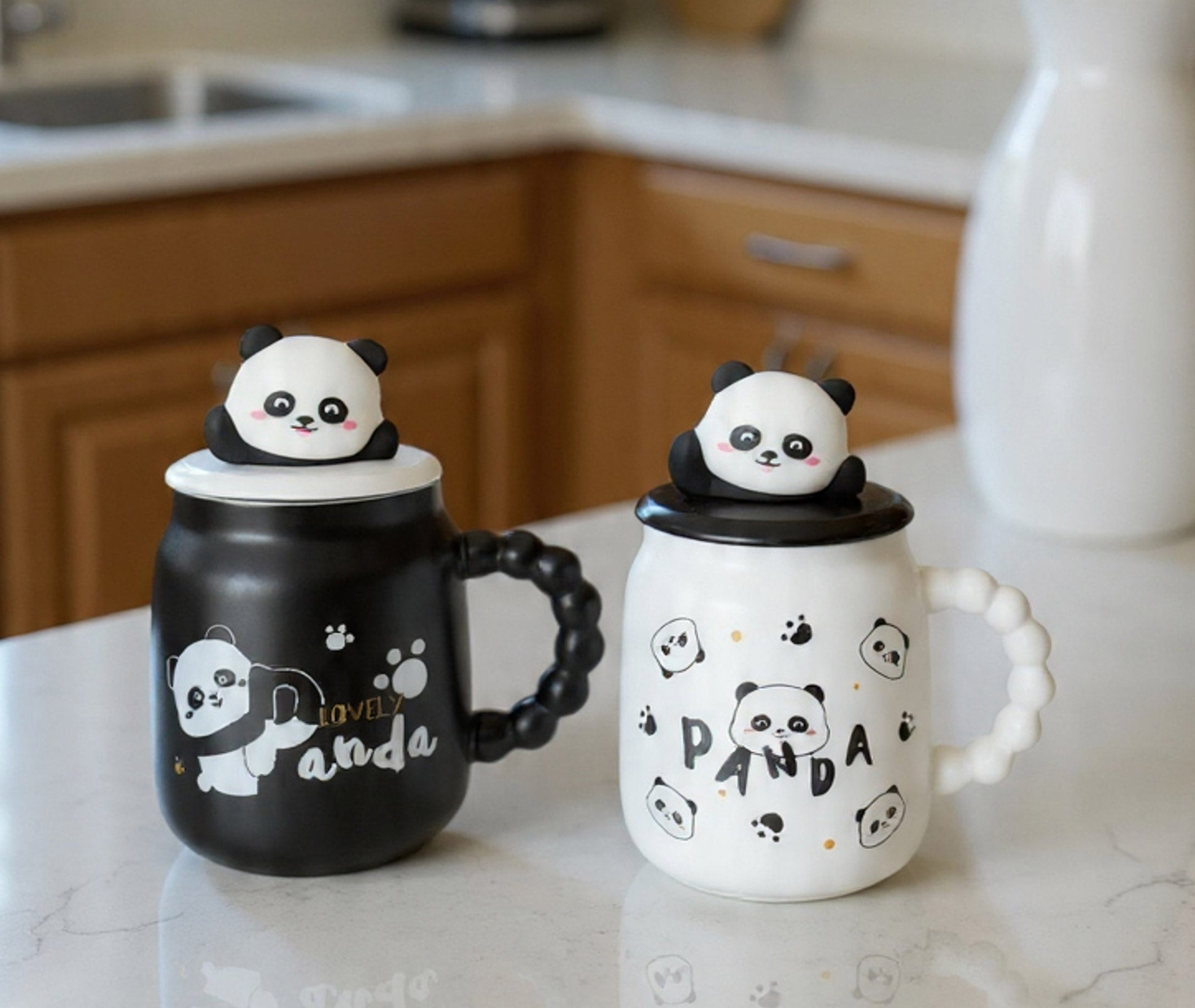 Taza Panda con Hermosa Tapita - Tazas de Panda