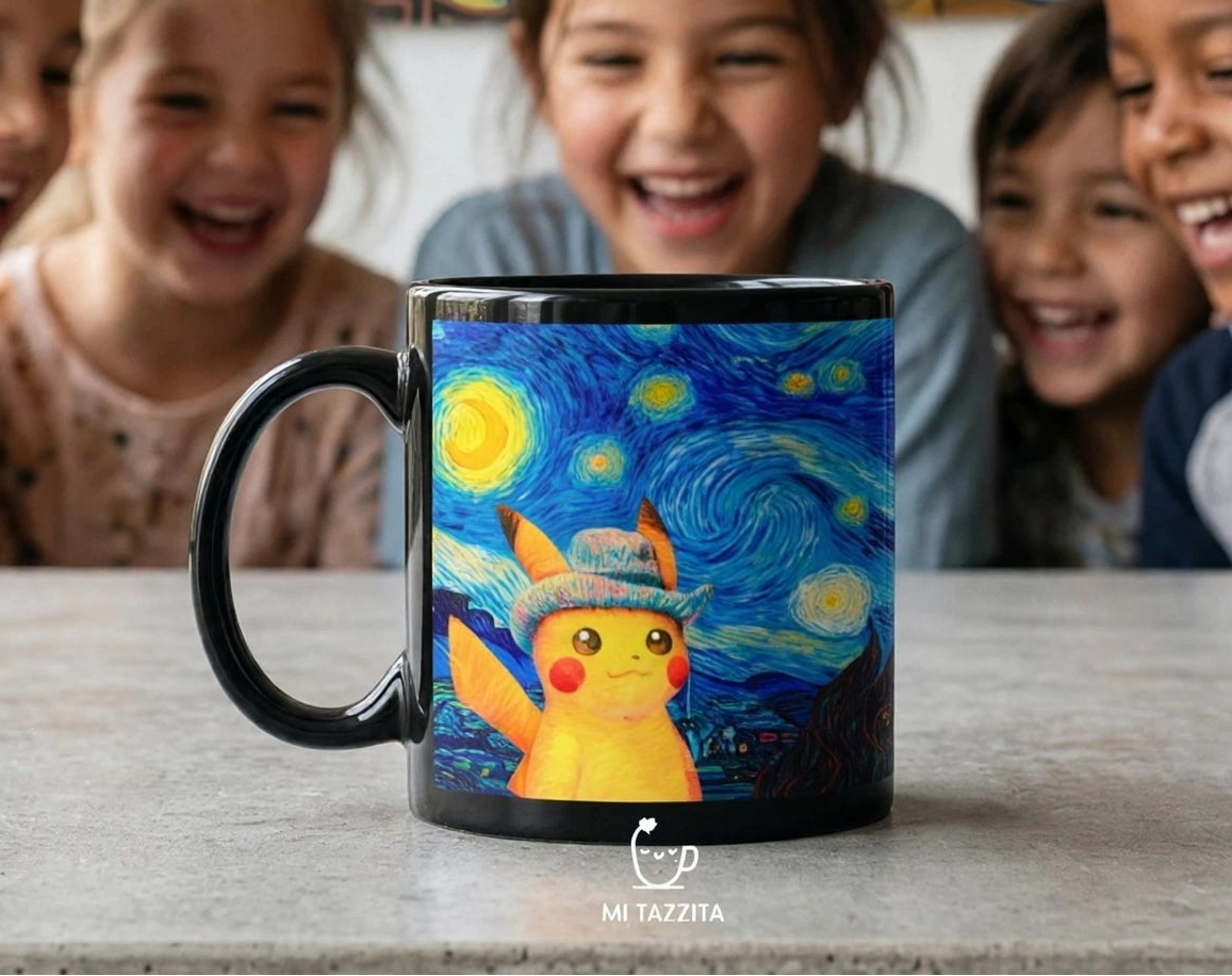 Taza Pikachu Van Gogh | Tazas Pokémon