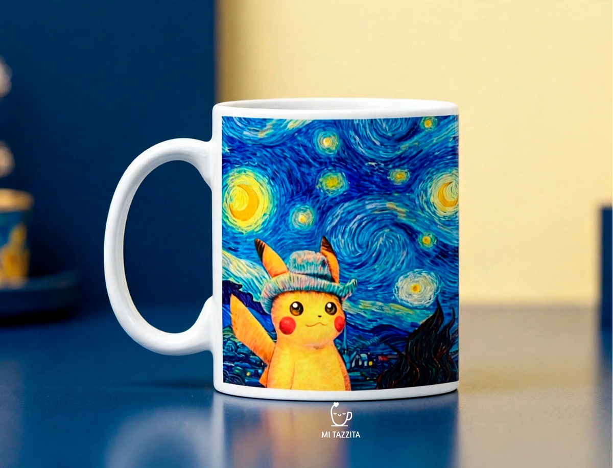 Taza Pikachu Van Gogh | Tazas Pokémon
