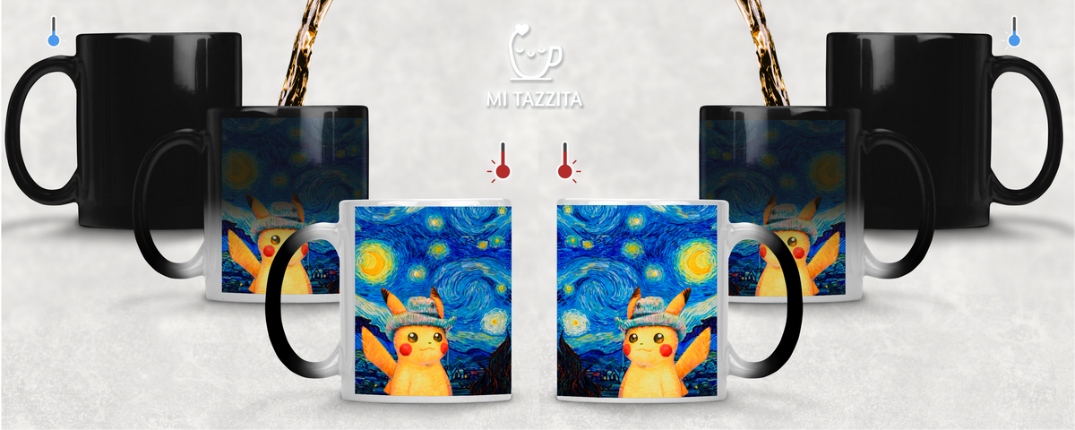 Taza Pikachu Van Gogh | Tazas Pokémon