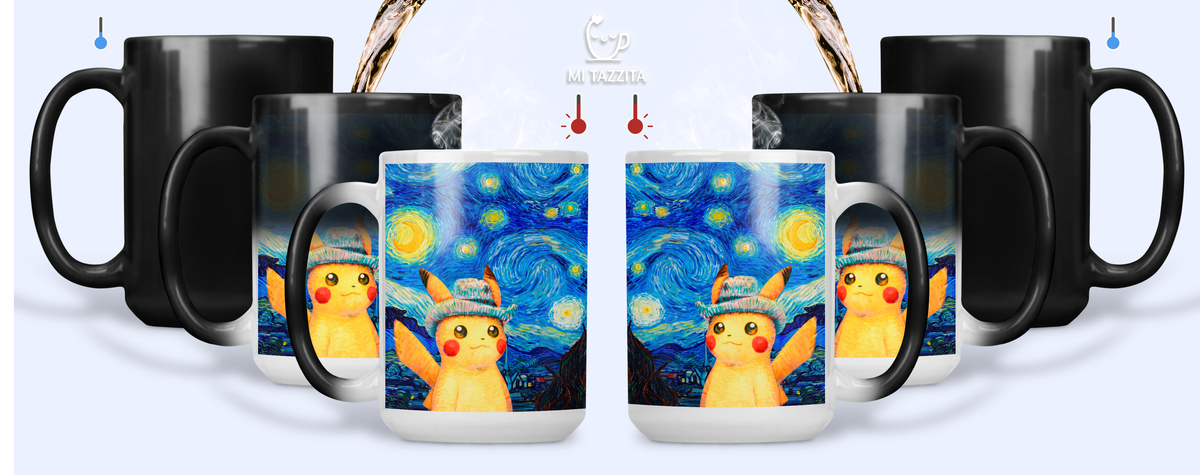 Taza Pikachu Van Gogh | Tazas Pokémon