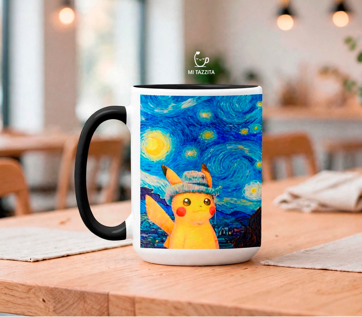 Taza Pikachu Van Gogh | Tazas Pokémon