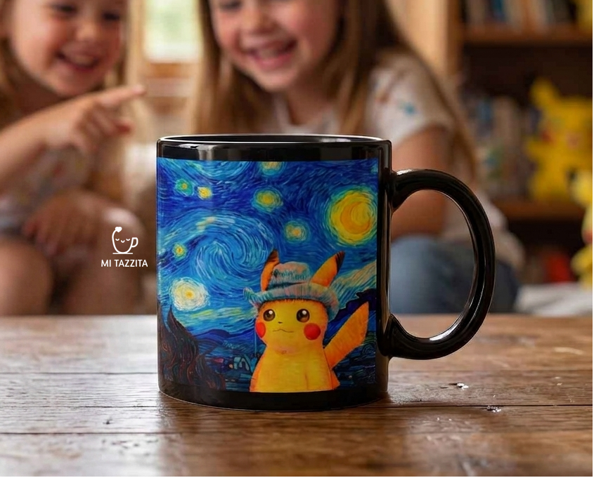 Taza Pikachu Van Gogh | Tazas Pokémon