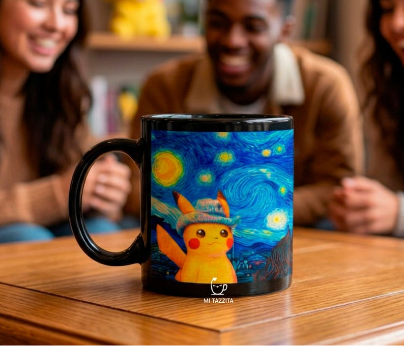 Taza Pikachu Van Gogh | Tazas Pokémon