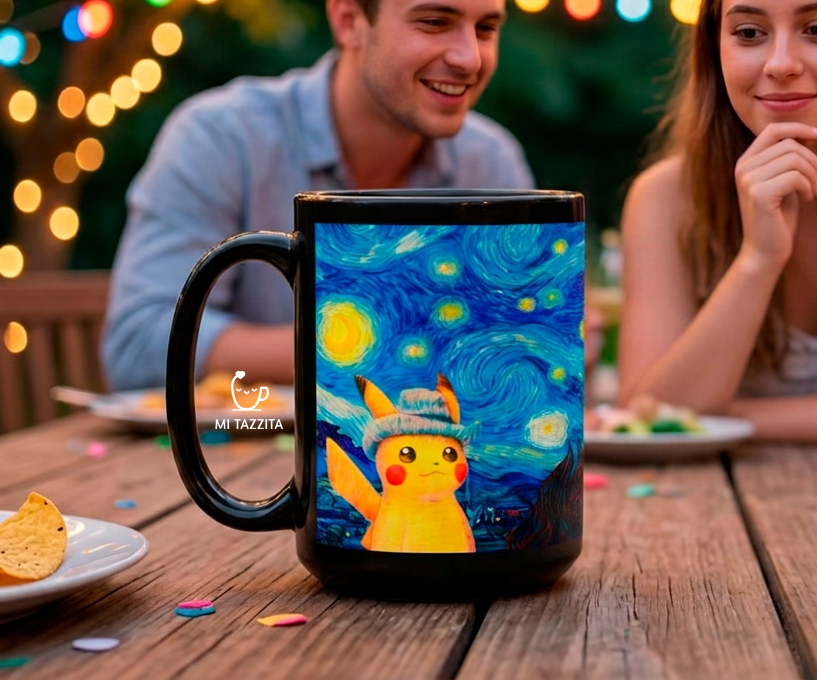 Taza Pikachu Van Gogh | Tazas Pokémon