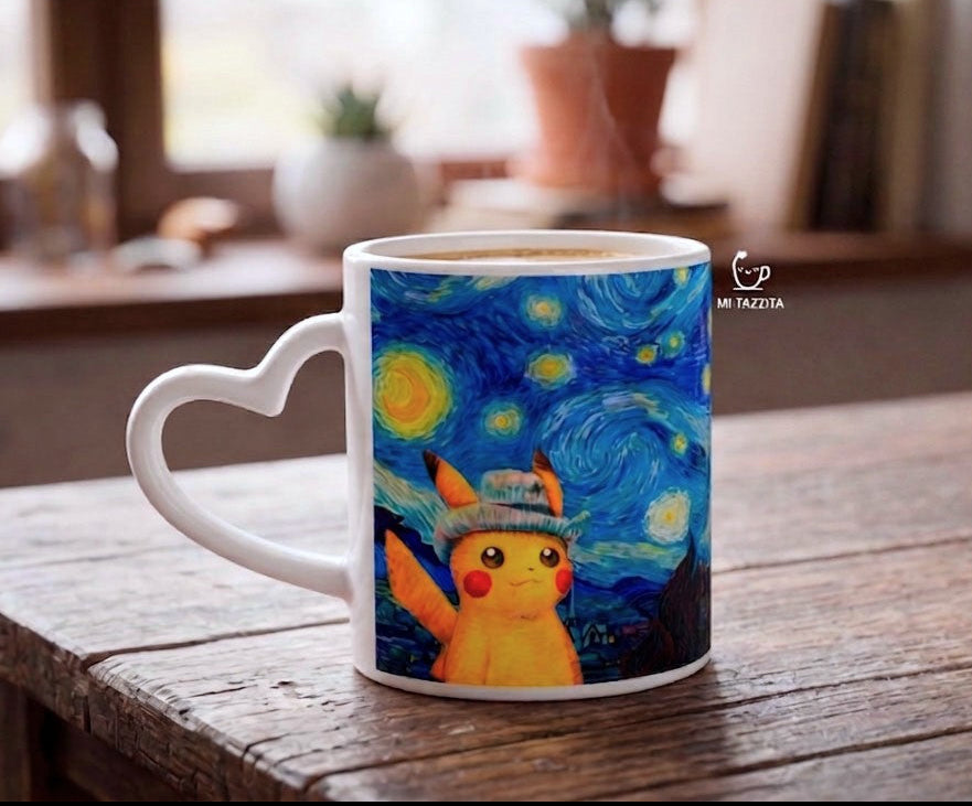 Taza Pikachu Van Gogh | Tazas Pokémon