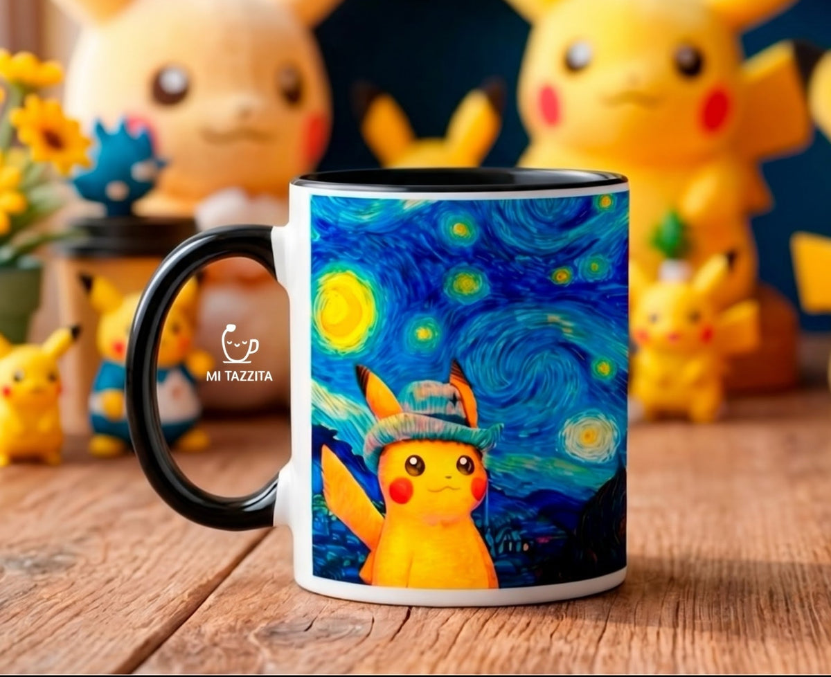 Taza Pikachu Van Gogh | Tazas Pokémon