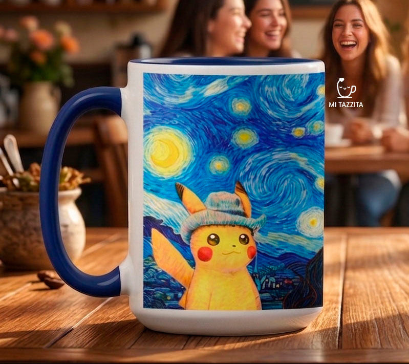 Taza Pikachu Van Gogh | Tazas Pokémon