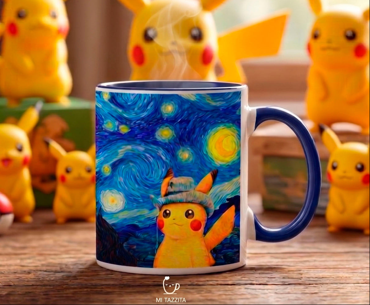 Taza Pikachu Van Gogh | Tazas Pokémon